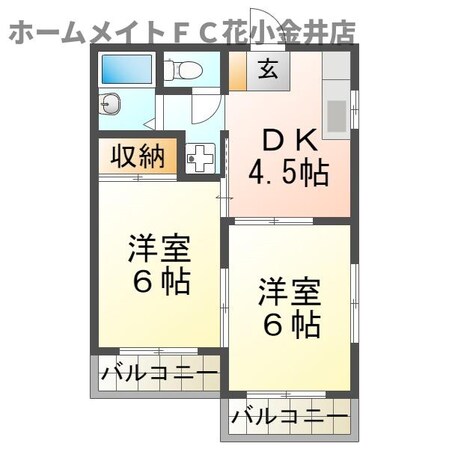 クレセントマンションの物件間取画像